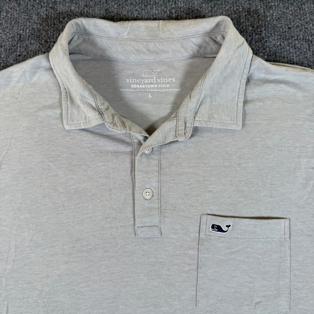 Vineyard Vines Edgartown Polo Mens Large Pima Cotton Short Sleeve Shirt #3552